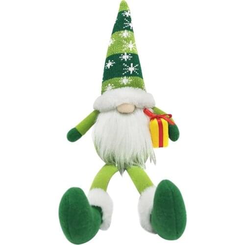 Christmas Faceless Dwarf Plush Santa Claus Christmas Tree Ornaments Dolls Decoration Christmas Ornaments