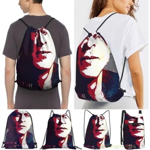 Men Sackpack Strap Bags Shah Rukh Khan Women Purpose Drawstring Backpacks Outdoor Travel Backpacks For Gym Training Fitness Bag