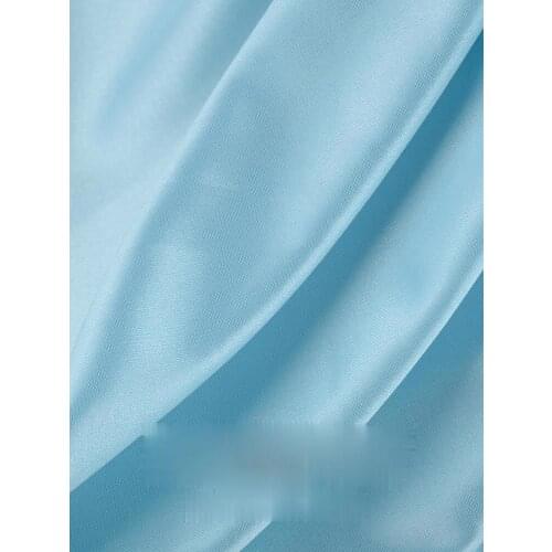 Width 62'' Soft Elastic Pearlescent Ice Silk Fabric By The Yard For Background Curtain Material
