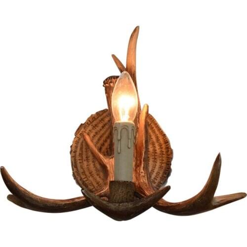 Antler personality Art Wall Lamp Parlor Study Corridor Aisle Garden Sconce Restaurant Cloth Cafe Bar Wall Mounted Lighting