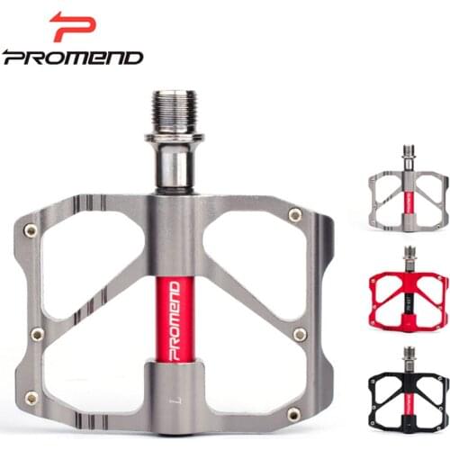 PROMEND 3 Bearings Bicycle Pedal Frosted Texture Wear Resistance Anti-Skid Aluminum Alloy Safe High Lubrication Bike Accessories