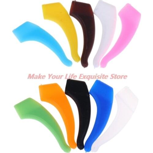 Korean Fashion New Silicone Candy Color Anti Slip Easy To Use Glasses Ear Hooks Eyeglasses Grip Temple Holder For Eyewear