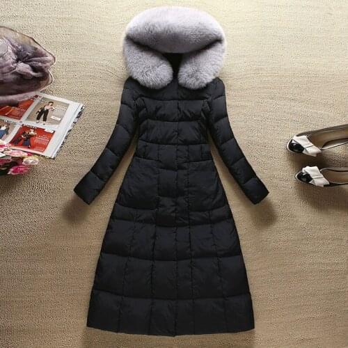 KMETRAM 2020 Womens Down Jacket Winter Coat Women Real Fox Fur Collar Down Coat Female Fashion Warm Parka Chaqueta Mujer MY4528