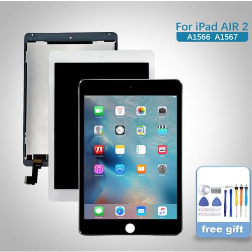 Air2 a1567 a1566 display With Distance sensor replacement For ipad air 2 lcd touch screen digitizer Adhesive complete