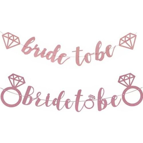 1set Wedding Decorations Bridal Shower banner Wedding Team Bride To Be garland Bachelorette Party Girl Decoration Supplies