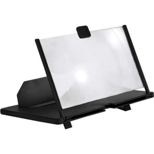 12 inch Folding Enlarged Phone Screen Magnifier Radiation Eye Protection 3D HD Video Amplifier Mobile Phone Stand Bracket Holder