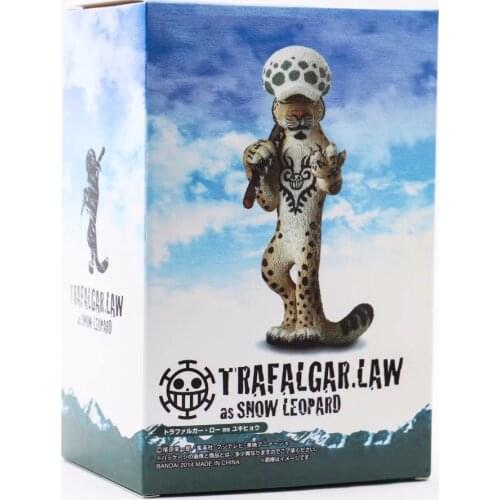 12cm Trafalgar Law leopard doll Anime Figure Toy Collection Model Toy Action figure for friends gift