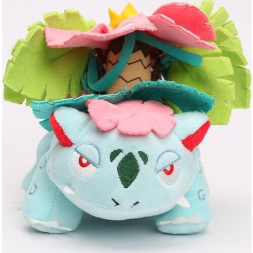 15cm Pokemon Evolution Venusaur Plush Dolls 6''Mega Evolution Venusaur Stuffed Plush Dolls