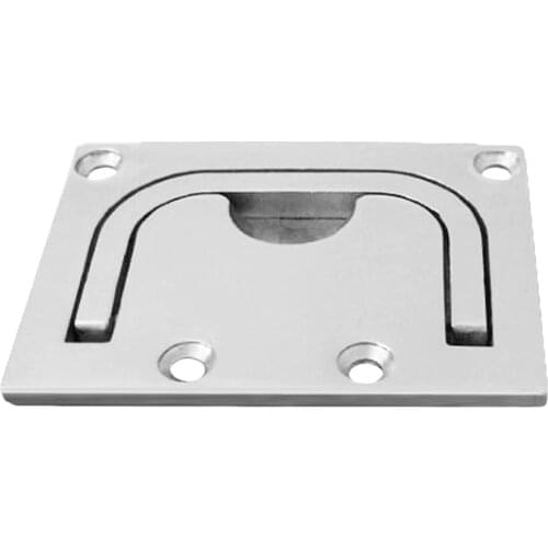 2.95 x 2.2 inches Boat Hatch Locker Lift/ Pull Ring Handle with Screws - Flush Mount 316 Marine Grade Stainless Steel Fittings