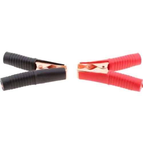 2 Pieces Car Emergency Jump Starter Lead Cable Battery Alligator Clamp Clips
