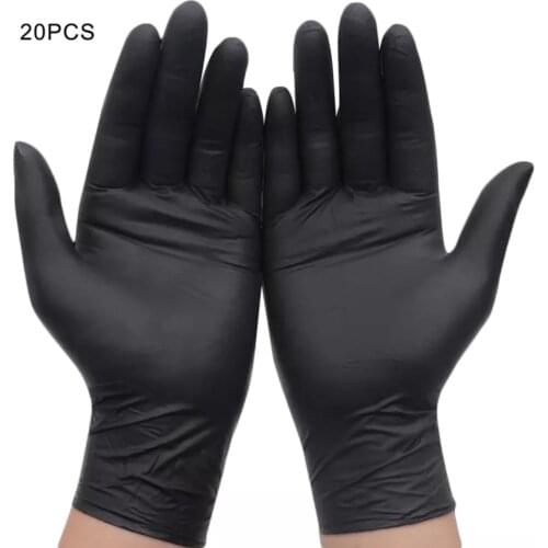 20PCS Nitrile Disposable Gloves Waterproof Powder Free Latex Gloves Tattoo High Elastic Protective Gloves For Kitchen Cleaning