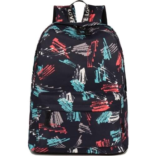 3PCS / LOT Boys Girls Shool Bag Large Backpack Women Travel Back Pack Haversack Graffiti Backpack sac a dos Femme