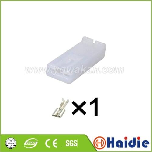 5sets 1pin Automotive plastic housing plug electrical auto unsealed connector 180905