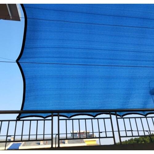 95% Good Blue Sun Shade Net Swimming Pool Family Yard Garden Net Car Cover Balcony Flowers Veranda Plants Pavillion Guard Room