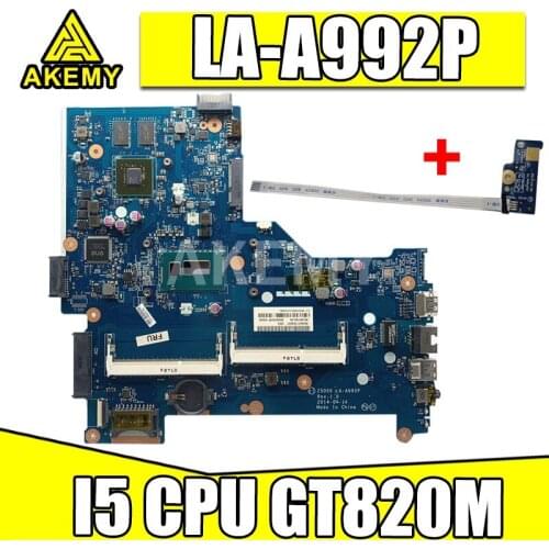 AKemy For HP 15-R Laptop Motheboard 15.6 Inch 760970-501 760970-001 ZSO50 LA-A992P MAIN BOARD I5-4210U CPU GT820M GPU