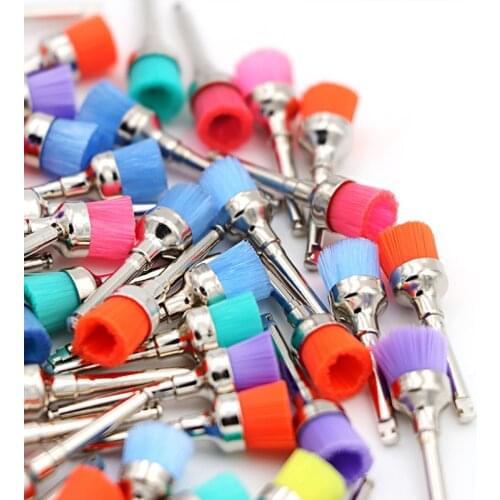 Dental Polisher Brush 50pcs/bag Head Dental Lab Nylon Soft Polishing Brushes Disposable Oral Care Polishing Prophy Equipment