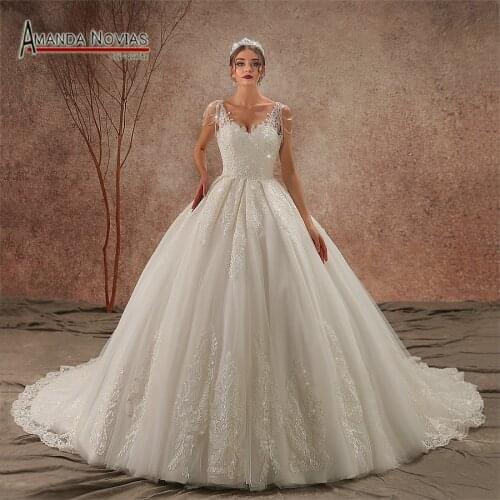 Amanda Novias V-neck Women Dresses