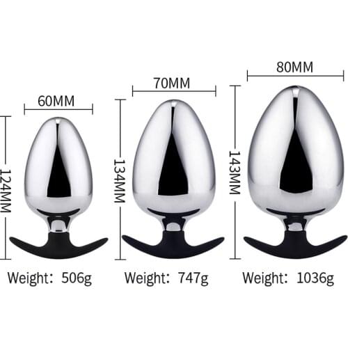 Big Metal Butt Plug Anal Toys for Woman Anal Grande Sexo Buttplug Dilatador Anal Beads Sex Toy for Adult Gay Men Sextoyse Homme
