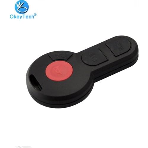 OkeyTech Good Quality 3+1 4 Buttons Replacement Smart Remote Auto Key Case Shell Car Key Fob Cover For Volkswagen Golf