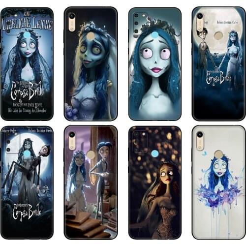 Black tpu Case For Honor 8a Prime 8s 9 10X Lite 9A 9C 9X Premium Pro 9S Case Cover Corpse Bride