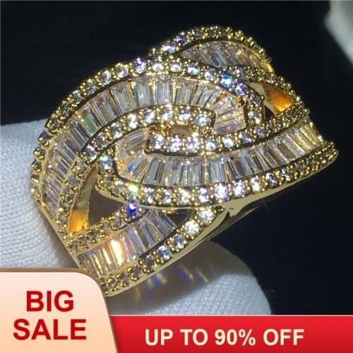 Elegant Cross ring T shape AAAAA Cz Stone Silver color Engagement wedding band ring for women men Finger Jewelry Gift