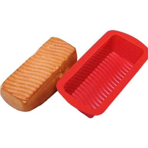DlY Rectangle Shape Food-grade Silicone Toast Bread Cake Mould Cake Pan Pastry Bakeware Maker Mold DIY Baking Cake Tools