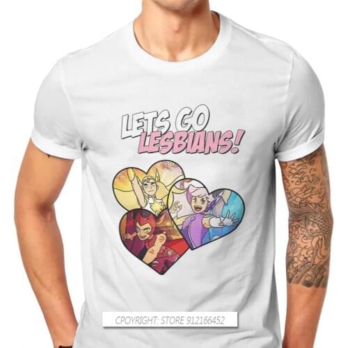 Lets Go Lesbians Hip Hop TShirt She Ra And The Princesses Of Power Adora TV Tops T Shirt Men Gift Clothes