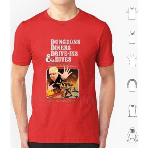 Drivers Drive-Ins And Dives T Shirt Print Cotton And Dnd Rpg D D Dice D20 Dnd Dm Master Fantasy Rpg Gaming Ttrpg Dragon Nerd