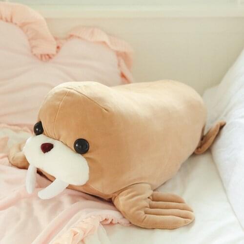 45cm Very cute Simulation animal seal stuffed plush toy Lying down sea lion dolphin doll Car Sofa Bed Sleep Hold pillow gift