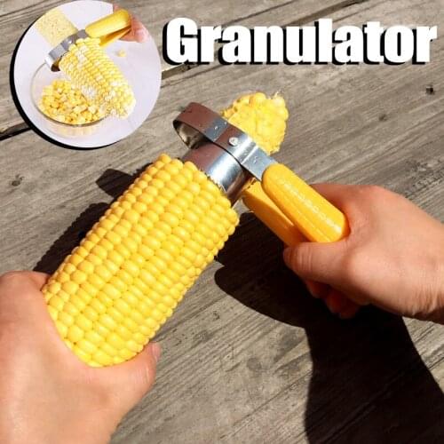 Stainless Steel Corn Stripper Creative Hand Corn Cob Remover Corn Grain Separator Cutter Kitchen Gadget TS2 Fruit Vegetable Tool