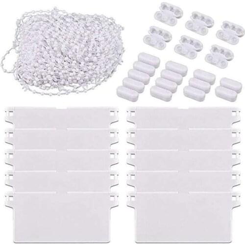 Hot sales Vertical Blind Repair Set Replacement 20pcs Curtain Ball Chain 10pcs Bottom Weight 20 pcs Roller Fitting Connector