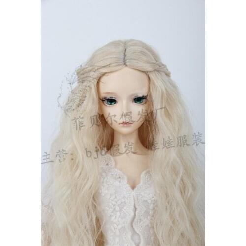 Luodoll High quality wig 1/3 1/4 1/6 New bjd sd doll hair wig scroll carved foam roll goddess curls