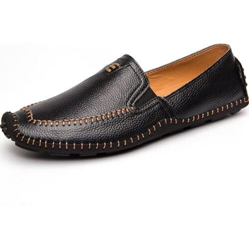 New Fashion Men Loafers Men Leather Casual Shoes High Quality Adult Moccasins Men Driving Shoes Male Footwear