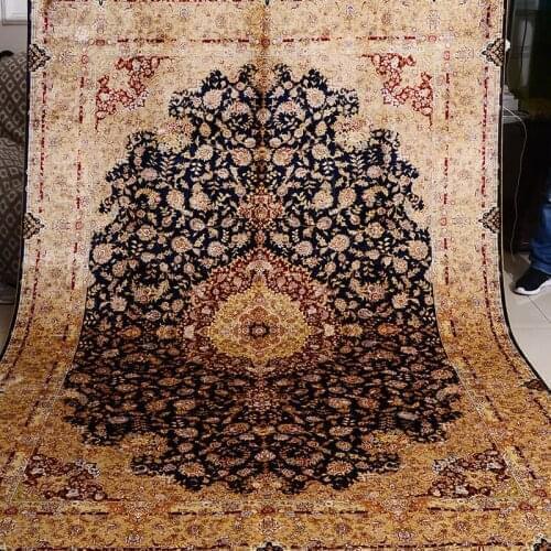 6'x9 Best Price Handmade Knotted Persian Turkish Silk Carpets With Free Shipping