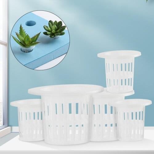 10pcs Plastic Mesh Pot Garden Hydroponic Nursery Net Cup Aeroponic Vegetable Plant Soilless Cultivation Basket Garden Supplies
