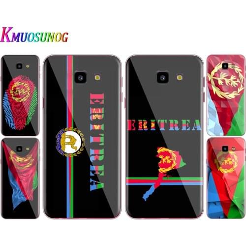 Transparent Cover Eritrea National Flag For Samsung Galaxy J8 J7 J6 J5 J4 J3 J2 Duo Prime Plus Core 2018 Phone Case