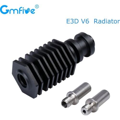 GmFive E3D V6 Heatsink Radiator Black Hexagonal Remote Heat Sink Heat Break Throat 1.75/4.1mm V6 Hotend 3D Printer Parts