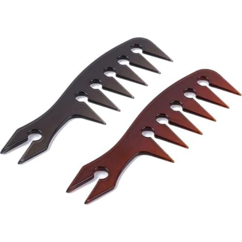 Portable Wide Tooth Comb ABS Mens Oil Head Wide Tooth Comb Professional Large Pick Salon Styling Comb Reduce Hair Loss Brush