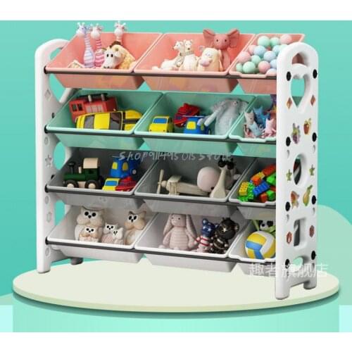 Childrens Toy Storage Rack Kindergarten Multi-layer Storage Cabinet Large-capacity Baby Bookshelf Classification Storage Shelf
