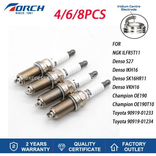 NGK ILFR5T11 Spark Plug Replacement Iridium PLATINUM Torch Brand KH5RTIP-11 Denso IKH16 Champion OE190T10 Ignition System