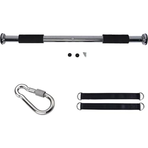 MagiDeal Heavy Duty Door Frame Horizontal Bar + Snap Hook Carabiner + Connector Strap Set, Swing Seat Hanging Kits Accessories