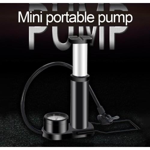 Ultra-light MTB Bike Pump Portable Cycling Inflator Foot 120/140Psi High Pressure Bicycle Pump