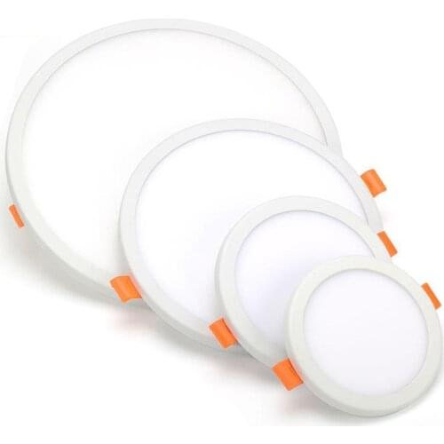 LED Panel Light Round Ultra Thin LED Downlight AC220V 6W 8W 15W 20W LED Ceiling Recessed Light For Indoor Bathroom Illuminate