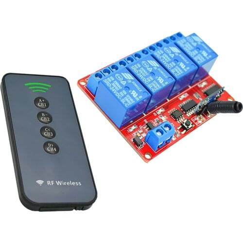 4 Key Ultrathin Wireless Remote Controller for RGB LED Light Strip 22.5-24V 4CH