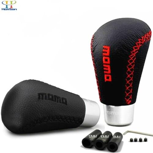 Universal MT PU cuero MOMO palanca de cambios Manual palanca de cambios pluma brazo para TOYOTA para Volkswagen