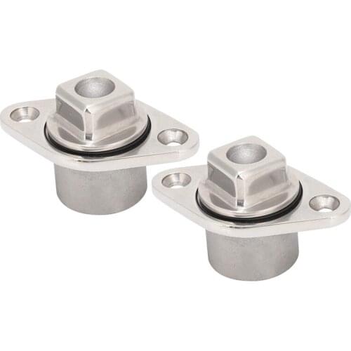 Drain Plugs Marine Boat Yacht Drain Plug 2 Pack 316 Stainless Marine Drain Plug Kit for Bilge Drainage Accessories