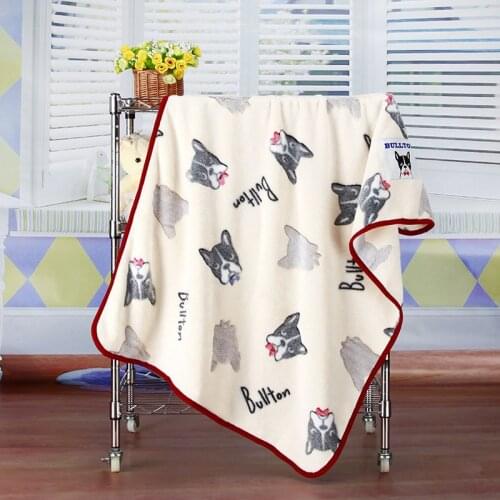 2018 New Warm Pit Bull Dog Printed Quilt Dog Beds Mat For Small Medium Large Puppy Dogs Cute Animal Blanket Cover Pet Products
