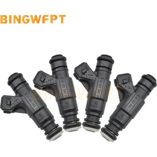 4X Fuel Injector Nozzles For 2000 - 2010 Volkswagen Bora New Beetle 1.8T 0280156061 06A906031BA
