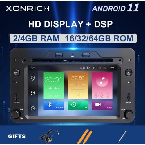 6.2"IPSDSP Autoradio 2 din Android 10 GPS Navigation For Alfa Romeo 159 Brera Spider Sportwagon Multimedia Audio Stereo 4GB 64GB