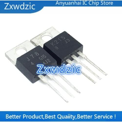 5paris (5pcs 2SJ78 + 5pcs 2SK215 ) TO-220 J78 K215 TO220